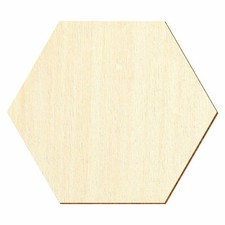 Holz Hexagon Sechseck - Deko