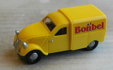 Citroen 2CV Fourgonette Kastenente gelb Werbemodell Bonbel Käse Oldtimer yellow