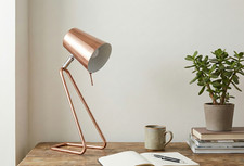 Tischlampe Metall schwarz