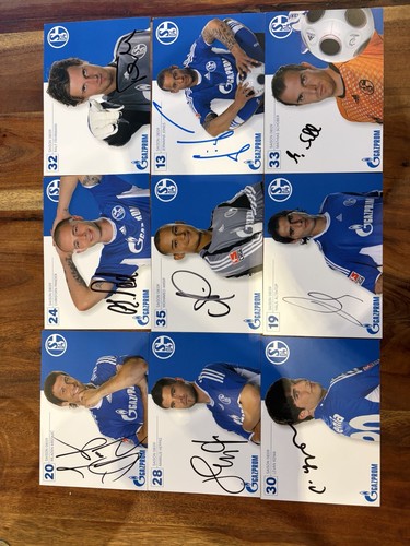 Schalke autogrammkarten - 21,
