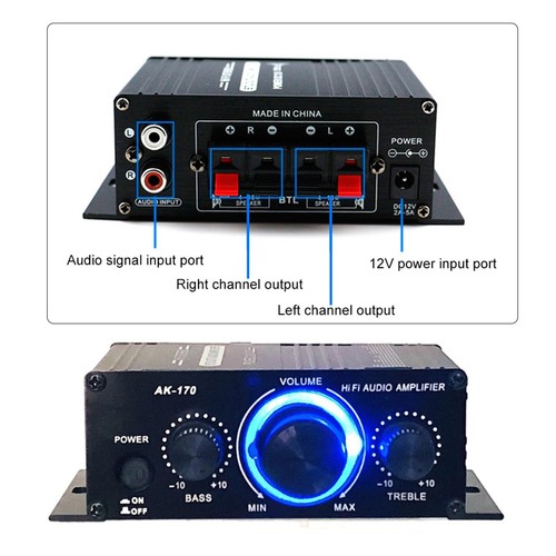 Mini car power amplifier audio - amplifier,