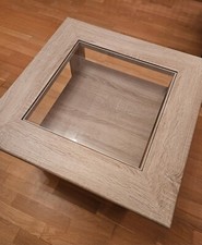 Couchtisch in Sonoma Eiche mit Glaseinsatz