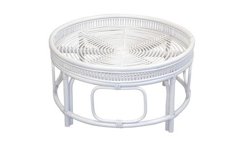 Rattan couchtisch farbe - farbe:, weiß