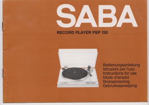 Saba bedienugsanleitung record - bedienugsanleitung,