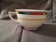 Sauciere weiß mit buntem Rand