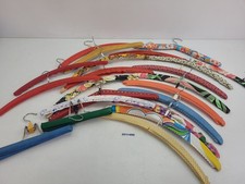 Konvolut Kleiderbügel Holz Wachstuch Metall DDR 60er 70er Jahre Retro #2511495