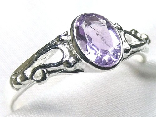 Amethyst ring 925 silber - amethyst,