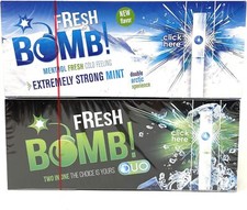 Freshbomb Menthol LEERE Zigarettenfilterhülsen mit Druckknopf 2 PACKUNGEN
