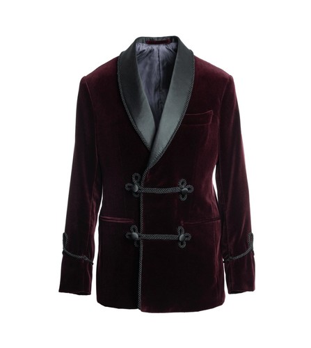 Samtmantel smokingkleid - samtmantel,