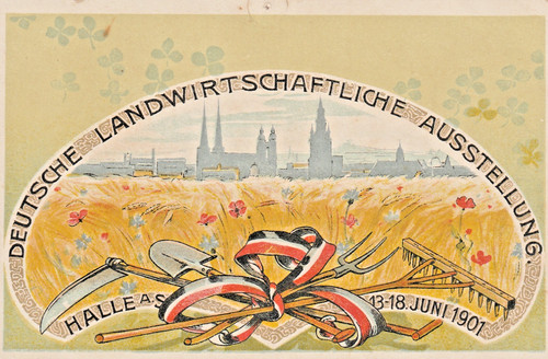 Halle saale deutsche - ak,