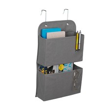 Hängeorganizer Türorganizer Wandorganizer 2 Fächer grau faltbar Badezimmerregal