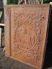 Antike ofenplatte eisenguss - antike,