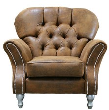 % VINTAGE SET 3 SITZER SESSEL