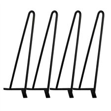 Hairpin Legs Haarnadel Tischbein 4er Set Haarnadelbeine Tischfüße Metall Schwarz