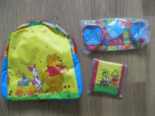 Winnie Pooh Set Schlamper-Etui Brustbeutel Rucksack für Kinder unbenutzt