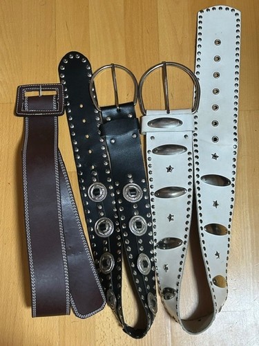 Ledergürtel echtleder 8cm - 3,