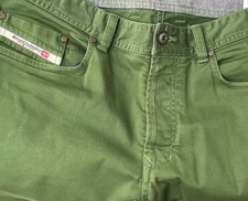 Diesel  Herren Hose Chino Thepphar-A Gr. W32  Slim Baumwolle Grün Neuwertig!