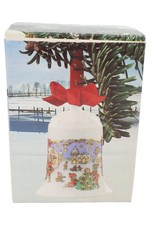 HUTSCHENREUTHER Weihnachtsglocke Porzellan Weiß Weihnachtsstadt 7,5cm