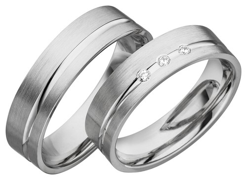 Trauringe silber - 2x,