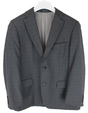 Hugo Boss Pasolini/Movie Blazer Herren US 38S Super 130 Kariert Kerbe Revers