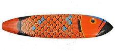 Surfboard mit Drachenfisch