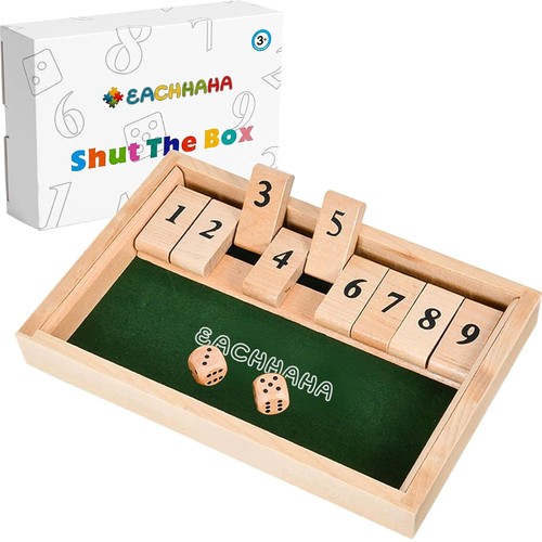 Shut the box 9er holz - box,