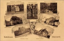 Ak Rohrbrunn Weibersbrunn im Spessart, Forsthaus Diana, Forstamt,... - 11007539
