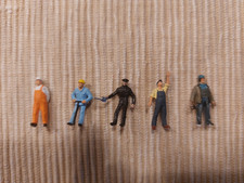 5 Preiser Figuren " Arbeiter ", 1 : 87, gebraucht