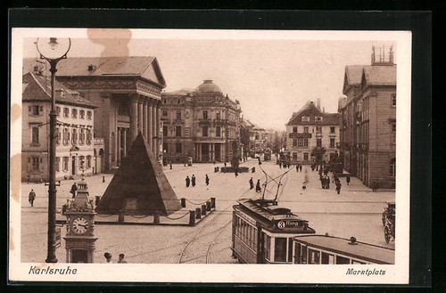 Karlsruhe marktplatz - karlsruhe, i.