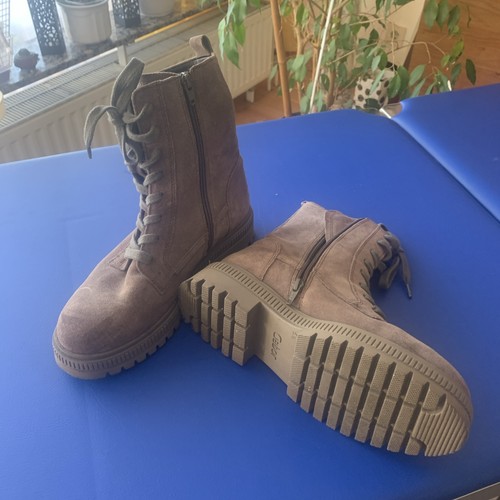 Wildleder boots beige größe - wildleder,