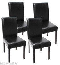 4x ESSZIMMERSTÜHLE LEDER SET
