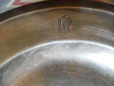 Park Hotel Leipzig großer Teller versilbert alt / antik  Eßteller  Gebrüder Hepp