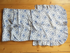 1 altes Baby Steckkissen blau Bauernbettwäsche