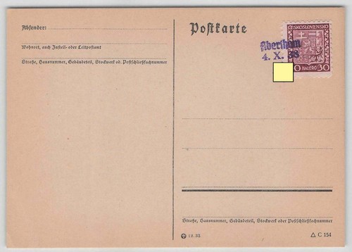 Sudetenland postkarte mit - postkarte,
