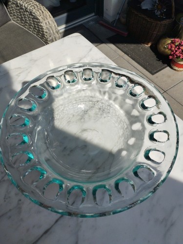 Große vintage glasschale - glasschale, Ø