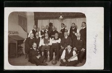 Foto-AK Kegelclub-Mitglieder