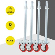 Gerüstrollen Spindelrollen Alu 190x790mm für Rollgerüst 4 Stück