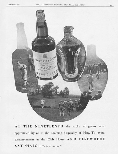 Haig whisky golf motiv - whisky,