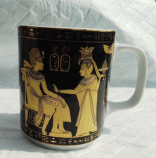 Kaffee Tasse, Becher. Deko, Sammlerstück, mit ägyptischen Motiven, Pharaonen