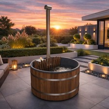Hottub badefass mit holzofen - hottub,