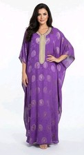 Damen Kaftan Abaya Lang Kleid