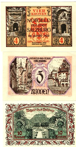 Notgeld stadt salzburg - stadt,