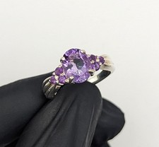 925 Silber Ring mit Lila