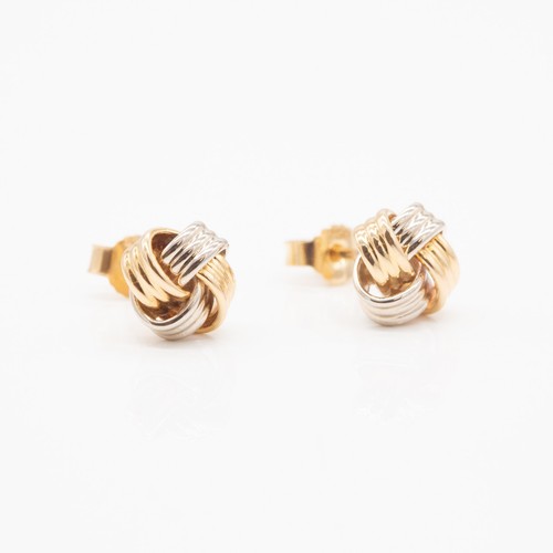Knoten ohrstecker 750 - in, 750/18kt