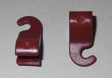 18772, 2x Schild-, Waffen- Halterung (für Gürtel, Kragen, Gurt), rotbraun