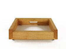 Revidierter Thorens TD 125 MKII Plattenspieler massive Eschenholz Zarge geölt