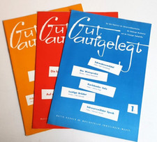 Konvolut Akkordeon Noten Gut aufgelegt Band 1 / 2 und 5 Walzer Polka Folk Vtg.