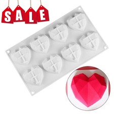 3D Silikon Backform 8pcs-Herz