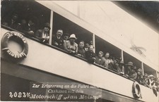 Foto-AK Hamburg - Fahrt nach Cuxhaven mit dem Motorschiff "Jan Molsen" um 1930