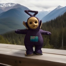 Vintage Teletubbies Tinky Winky weiches Plüschtier 1996
